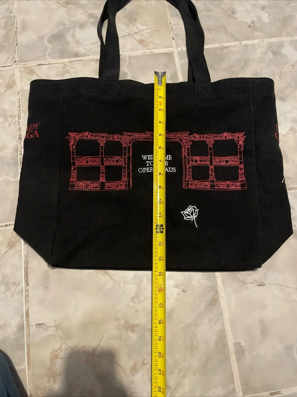 Lady Gaga - Mayhem Ball Tour - Official Ball Black Opera Haus Tote Bag + Bandana